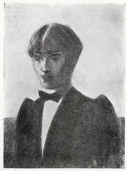 Retrato del artista (carboncillo)